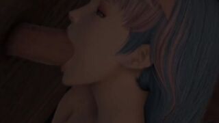 Cute Trans Midlander surprised by gloryhole in Ul'dah