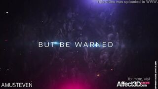 3d animation moster sex with a red hair big tits babe
