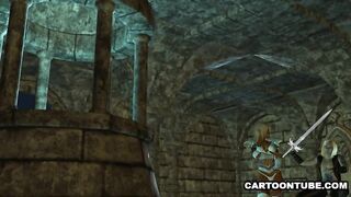 Stunning 3D cartoon ebony elf babe getting fucked