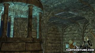 Stunning 3D cartoon ebony elf babe getting fucked