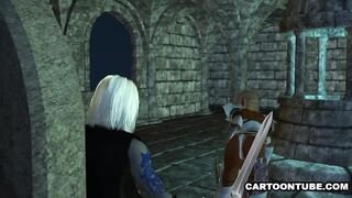 Stunning 3D cartoon ebony elf babe getting fucked