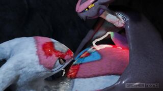 CUTE DRAGON BIRD RAILED BY HORNY BAT [LATIAS x NOIVERN] [CUM EXPLOSION]