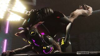 SYNTH RAVEGAES TINY PROTOGEN GIRL'S PUSSY TWICE [FURRY] [MESSY] [ROUGH]