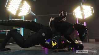SYNTH RAVEGAES TINY PROTOGEN GIRL'S PUSSY TWICE [FURRY] [MESSY] [ROUGH]