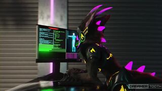 SYNTH RAVEGAES TINY PROTOGEN GIRL'S PUSSY TWICE [FURRY] [MESSY] [ROUGH]