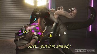 SYNTH RAVEGAES TINY PROTOGEN GIRL'S PUSSY TWICE [FURRY] [MESSY] [ROUGH]