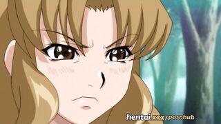 Lucky student gets to fuck two gorgeous chicks outdoors - Hentai.xxx