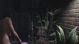 A Huge Monster with a Dick Catches up with a Naked Game Heroine | Jill Resident
