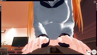 3D HENTAI POV a new High School Student Asked for my House