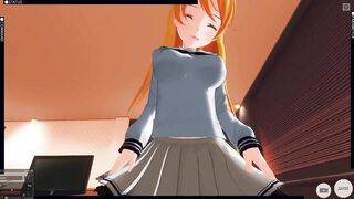 3D HENTAI POV a new High School Student Asked for my House