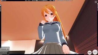 3D HENTAI POV a new High School Student Asked for my House