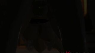A sexy woman gets fucked hard by a demon Zepar in the castle