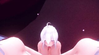 POV - two Girls Eat your Ears while getting Blown - MMD (Ear Eating/lick ASMR)
