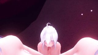 POV - two Girls Eat your Ears while getting Blown - MMD (Ear Eating/lick ASMR)