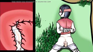 Naruto hentai Sarada monstercock anal