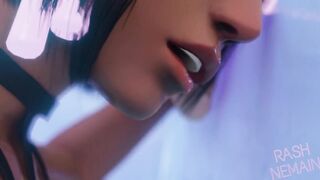 Overwatch - Pharah blowjob glory hole 3d Hentai
