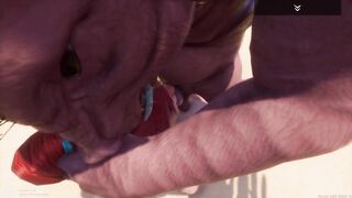 Big Breasted Redhead Cutie Gangbanged by a Pack of Pigmen (Wild Life) [preview]