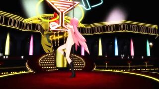 mmd MikuMikuDance girl pole dances