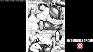 MyDoujinShop - Nyotengu Wearing a Sexy Catwoman Suit Pulls Out Her Tits & Dominates You!!! Hentai Comic