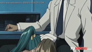 Teen makes threesome with doctor | Anime hentai
