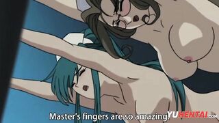 Teen makes threesome with doctor | Anime hentai