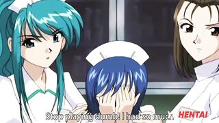 Teen makes threesome with doctor | Anime hentai