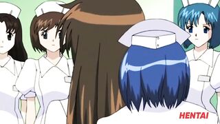 Teen makes threesome with doctor | Anime hentai
