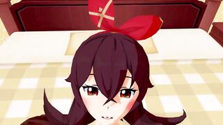 Amber Genshin Impact 3D HENTAI 7/9