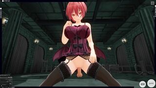 3D HENTAI POV Devil Girl Saddled your Cock and took a Creampie in her Pussy