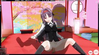3D HENTAI Konno Yuuki Loves Cum in her Pussy
