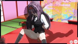 3D HENTAI Konno Yuuki Loves Cum in her Pussy