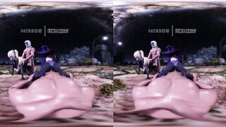 Genshin Impact - Mona & Fischl Moolight Orgy [UNCENSORED VR HENTAI R-18 MMD]