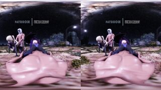 Genshin Impact - Mona & Fischl Moolight Orgy [UNCENSORED VR HENTAI R-18 MMD]
