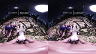 Genshin Impact - Mona & Fischl Moolight Orgy [UNCENSORED VR HENTAI R-18 MMD]
