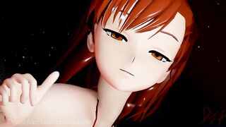 MMD R18 4k Bikini and Stockings Misaka - Lean on 1021