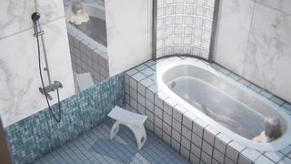 3D Hentai Uncensored - Peek at the Women's Dorm