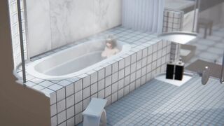 3D Hentai Uncensored - Peek at the Women's Dorm