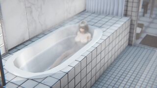 3D Hentai Uncensored - Peek at the Women's Dorm