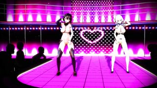 Mmd Azulene Baltimore will make you Hard and Cum Hentai 3D Animation