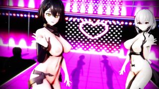 Mmd Azulene Baltimore will make you Hard and Cum Hentai 3D Animation