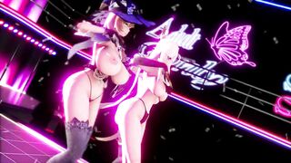 [genshin MMD] Genshin Prostitution Comfort Women Version 2 Fuck all these Big Tits Girl