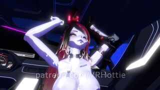 Chained Drooling Tattooed Red Head Rides you in Passenger Seat of Lamborghini Car Fuck POV Lap Dance