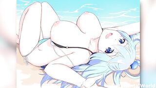Konosuba Aqua Hentai best Compilation 2020