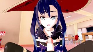 Mona Genshin Impact 3D HENTAI 1/8