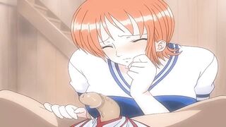 One Piece - Nami Blowjob -