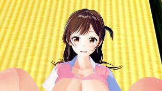 Chizuru Ichinose Chizuru Mizuhara Kanojo Okarishimasu 3D HENTAI 5/7