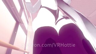 Teen Cat Girl Student Gets Nude & Face Rides you with Hidden Vibrator in Class POV Lap Dance