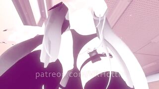 Teen Cat Girl Student Gets Nude & Face Rides you with Hidden Vibrator in Class POV Lap Dance