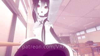 Teen Cat Girl Student Gets Nude & Face Rides you with Hidden Vibrator in Class POV Lap Dance