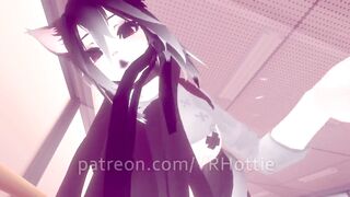 Teen Cat Girl Student Gets Nude & Face Rides you with Hidden Vibrator in Class POV Lap Dance